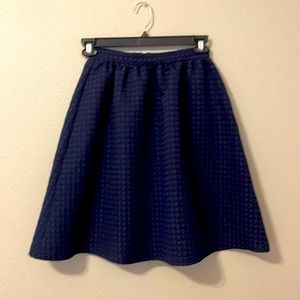 Topshop navy blue flare skirt size 4 NWT #27